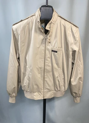 SOLO MIEMBROS Chaqueta Arco Iris Para Hombre TALLA 40 MEDIANA Caqui Tostado Cremallera Años 80 90 Foto 1 de 4