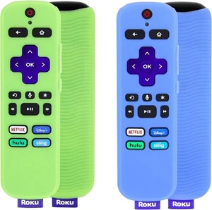 [Paquete de 2] Cubierta remota (brilla en la oscuridad) compatible con control remoto por voz Roku, hormiga - Imagen 1 de 9