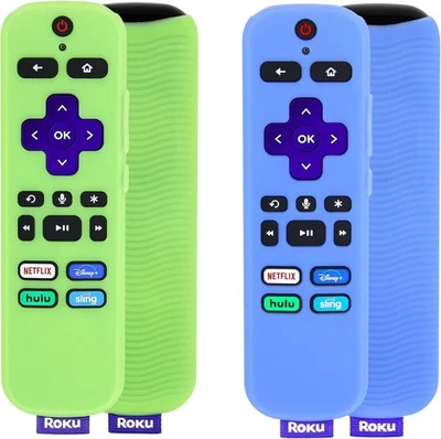 [2 Pack] Remote Cover (Glow in the Dark) Compatible with Roku Voice Remote, ant - Image 1 of 4
