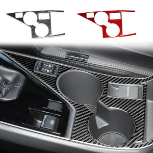 Pegatina de cubierta de panel de soporte de vaso de agua de fibra de carbono para Subaru Crosstrek - Imagen 1 de 10