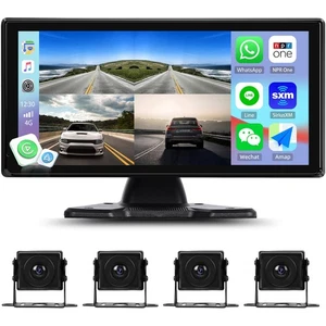 1080P Backup Camera System Kit with Carplay&Android Auto,10.36 Inch Reversing... - Bild 1 von 8