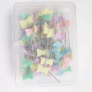 100 PCS -Knopfkopf gerade flacher Fliegerkopf für DIY -Nähen (Fliege) - Bild 1 von 11