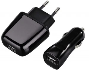 Hama Exxter Usb-Lade-Set 5V 1A Cargador AC de Coche Alimentación para Móvil - Imagen 1 de 1