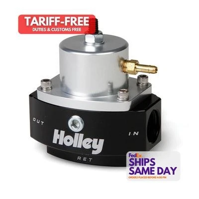 Holley 12-846, One Aluminum Hp Billet Fuel Press. Regulator W/Efi Bypass Perform - Image 1 of 4