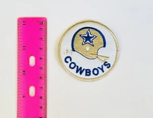 Parche retro del equipo de casco de fútbol americano de los Dallas Cowboys NFL Dak Prescott Emmitt Smith - Imagen 1 de 4