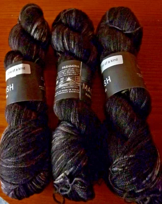 3 SKEINS OF MADELINETOSH PASHMINA- ONE OF A KIND- WOOL/SILK/CASHMERE-NEW - Image 1 of 2