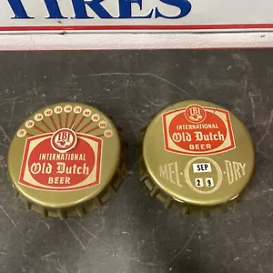 Pair of Vtg international Old Dutch Beer Thermometer & Calendar Sign 11” Read - Picture 1 of 18
