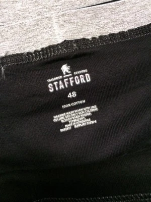 Men’s Stafford Briefs Size 48 Black Lot Of 6 New - Image 1 of 4