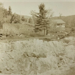 RPPC 1927 Main Street Flood Damage Cavendish Vermont VT - Picture 1 of 6