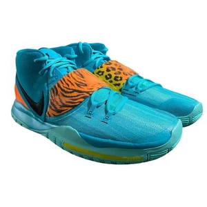 Zapatos de baloncesto Nike Kyrie 6 Oracle Aqua negros Opti amarillos para hombre talla 18” - Imagen 1 de 8