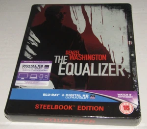 THE EQUALIZER (2014) - UK EXCLUSIVE BLU RAY STEELBOOK - NEW & SEALED - Picture 1 of 3