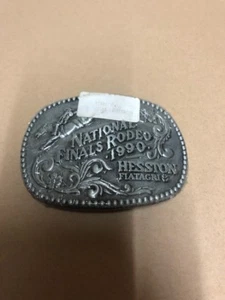 1990 National Finals Rodeo Hesston Gürtelschnalle - Erwachsene - Bild 1 von 1