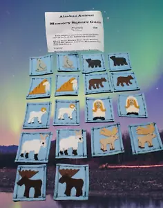 Juego de tarjetas de memoria para niños Juego de tarjetas de memoria Juego para niños Alaska tema animal - Imagen 1 de 3