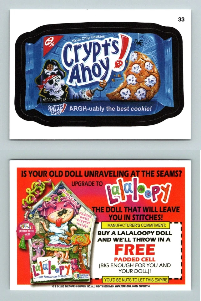 Crypt's Ahoy #33 Wacky Packages 2015 Topps Card/Sticker - Image 1 of 1