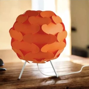 IKEA Fillsta Orange Globe Table Lamp Light Origami Discontinued Vintage Sweden - Picture 1 of 8