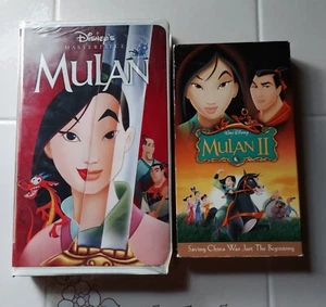 Lot of 2 VHS Disney's Mulan and Mulan 2 Set Tested - Picture 1 of 2