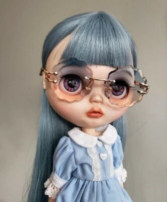 Óculos de sol redondos boneca Blythe óculos de boneca Blythe boneca BJD 1/6 - Imagem 1 de 4