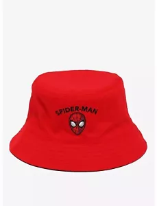 NUEVO CON ETIQUETAS Marvel Spider-Man Miles Morales Sombrero Cubo Reversible - Exclusivo BoxLunch - Imagen 1 de 4