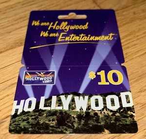 2005 Vintage HOLLYWOOD VIDEO - All Plastic - $10 GIFT CARD / HANGER (No Value) - Picture 1 of 2