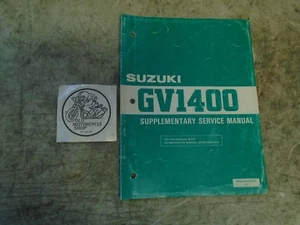 1987 SUZUKI GV1400 SUPPLEMENTARY SERVICE MANUAL OEM 99501-39110-01E - Imagen 1 de 4