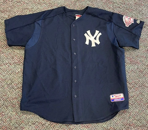 new york yankees jason giambi 100th anniversary jersey majestic size 2XL 2003 Cover