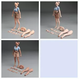 Cuerpo súper flexible femenino articulación de búco Romankey X 1/12 para muñeca figura de acción de 6" - Imagen 1 de 35
