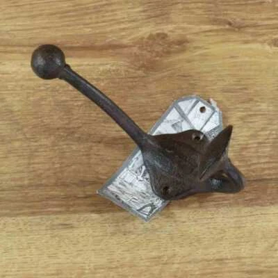 ESSCHERT DESIGN Garderobenhaken Gusseisen Wandhaken Haken Kleiderhaken LH222