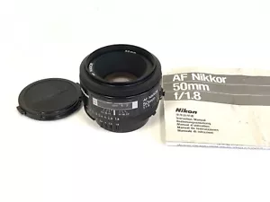 Nikon AF NIKKOR 50mm F/1.8 Prime Lens for Nikon F-mount FX DSLRs Excellent Japan - Picture 1 of 5