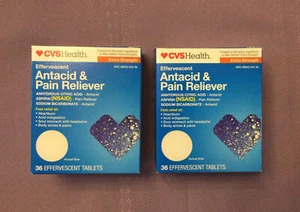 2x CVS Effervescent Antacid Pain Reliever Lot Compare To Alka-Seltzer￼￼ Exp12/25 - Picture 1 of 4