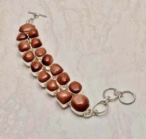 Wunderschönes großes Armband Schmuck aus Goldstein Handarbeit 51 Gramm - Bild 1 von 3