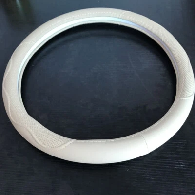 15in/38CM PU Leather Car Steering Wheel Cover Anti-slip Protector Accessories - Image 1 of 4