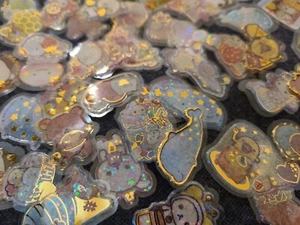 ¡Pegatinas de sello transparente Kawaii San-X Sumikko circo sentimental Rilakkuma! (30 piezas) - Imagen 1 de 6