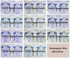 Alambre de arco de ortodoncia dental súper elástico Niti rectangular forma natural alambres - Imagen 1 de 12