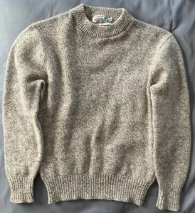 VTG Green Mountain Threadworks Hebo Raggs Sweater Taupe/Oatmeal Womens L Prep - Picture 1 of 5