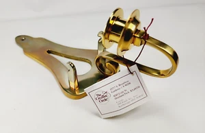 Vintage Metal Gold Tone Candle Holder Wall Sconce Creative Circle NIB unused - Picture 1 of 13