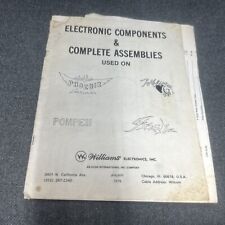 Williams Electronic Components & Complete Assemblies Manual - good used original