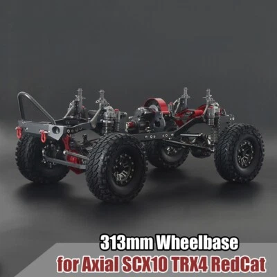 All Metal Chassis Set 313mm Wheelbase 4WD Rock for 1/10 RC Crawler Truck SCX10 - Image 1 of 4