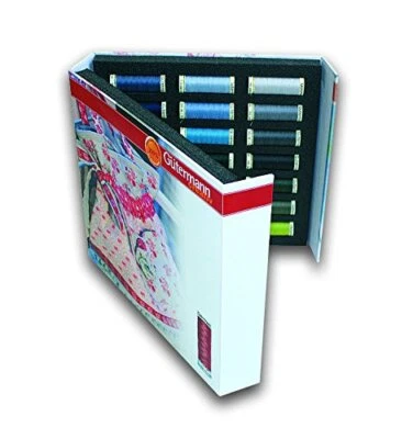 Gutermann Sewing Thread Album - Sew All Thread 42 Reels x 100m - Assorted Shades - Image 1 of 4