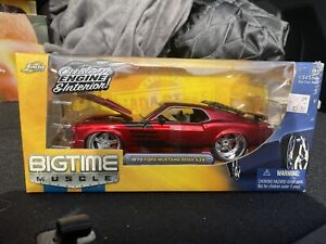Jada 1:24 1970 Red Ford Mustang Boss 429 Dub City BigTime Muscle Collectors Club