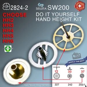 HAND HEIGHT KIT FOR MOVEMENT ETA 2824-2: HH1, HH2, HH3, HH4, HH5, HH6 - Picture 1 of 8