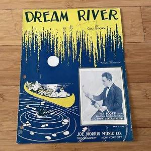 Vintage Sheet Music - Dream River - 1928 George Brown Ukulele Piano Vocals - Picture 1 of 8