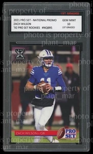 ZACH WILSON '21 PRO SET LEAF NATIONAL CONVENTION PROMO 1ST GRADED 10 ROOKIE CARD - Bild 1 von 1