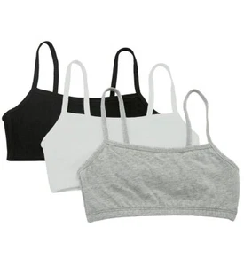 Fruit Of The Loom 9036 Spaghetti Strap Short Bra - 3 Pack - Picture 1 of 9