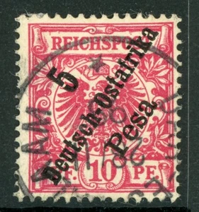 Ostafrika 1896 Deutschland 5 Pesa/10 Pfg Karmin Sc #8 ss H656 - Bild 1 von 5