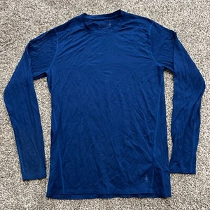 Smartwool Men's M Thermal Merino 150 Long Sleeve Baselayer Blue Ski Hike Snow - Picture 1 of 7