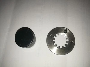 ALPES INOX MANOPOLA IN PLASTICA NERA E ACCIAIO PER CUCINE,FORNI,PIANI COTTURA A1 - Foto 1 di 2