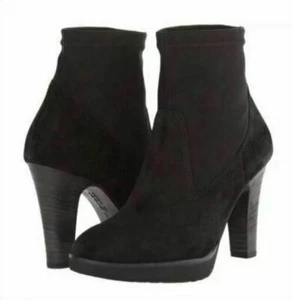 Paul Green Women's Arden Black Suede Boot/Booties Size 7 - Picture 1 of 11