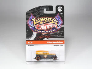 HOT WHEELS - Larry’s Garage - 8 - ’32 Ford Sedan Delivery - Mat Black / Orange - - Imagen 1 de 5