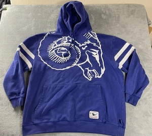 Los Angeles Rams Hoodie Herren 3XL Tall Blau Football Throwback Pullover Sweatshirt - Bild 1 von 12