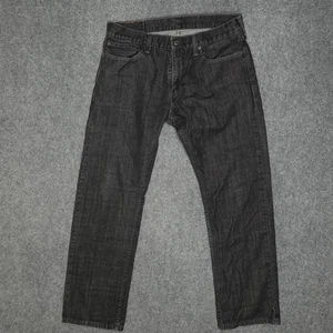 Levis 514 Jeans Men 34x30 Black Regular Straight Stretch Dark Wash Tag 34x30 - Picture 1 of 10